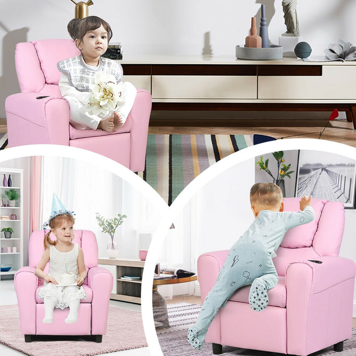 Kids Recliner Armchair Sofa-Pink