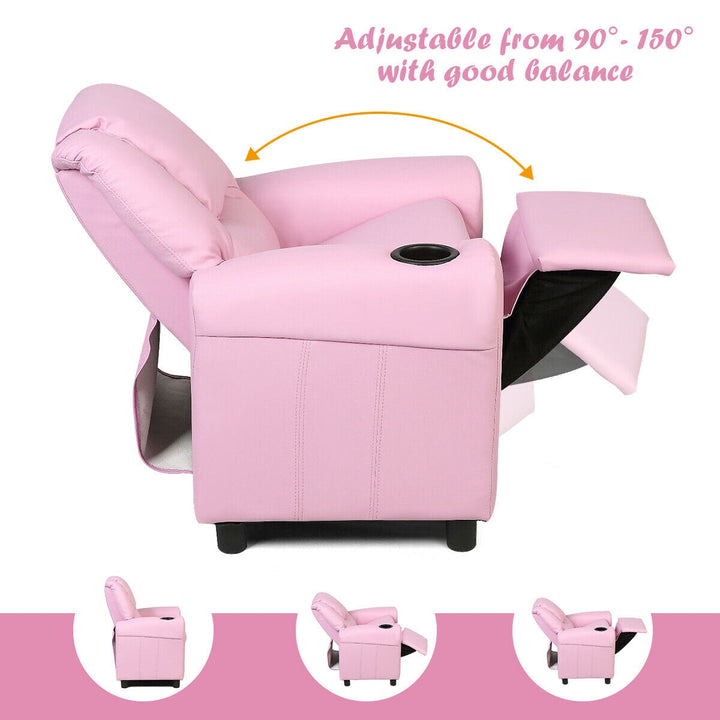 Kids Recliner Armchair Sofa-Pink