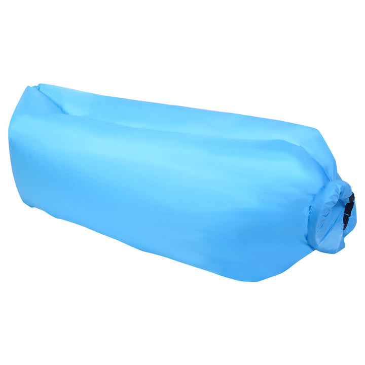 Outdoor Portable Lazy Inflatable Sleeping Camping Bed-Blue