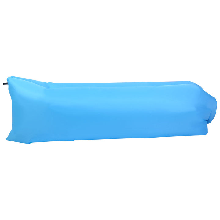 Outdoor Portable Lazy Inflatable Sleeping Camping Bed-Blue